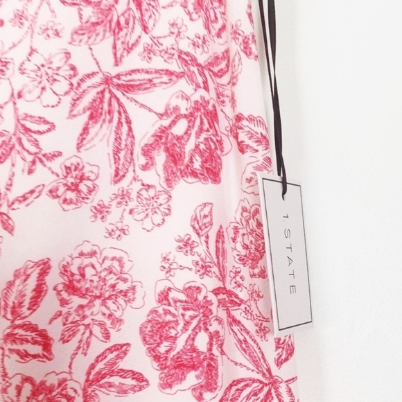 NWT 1. State Porcelain Floral Ruffled Maxi Skirt - Picture 6 of 8